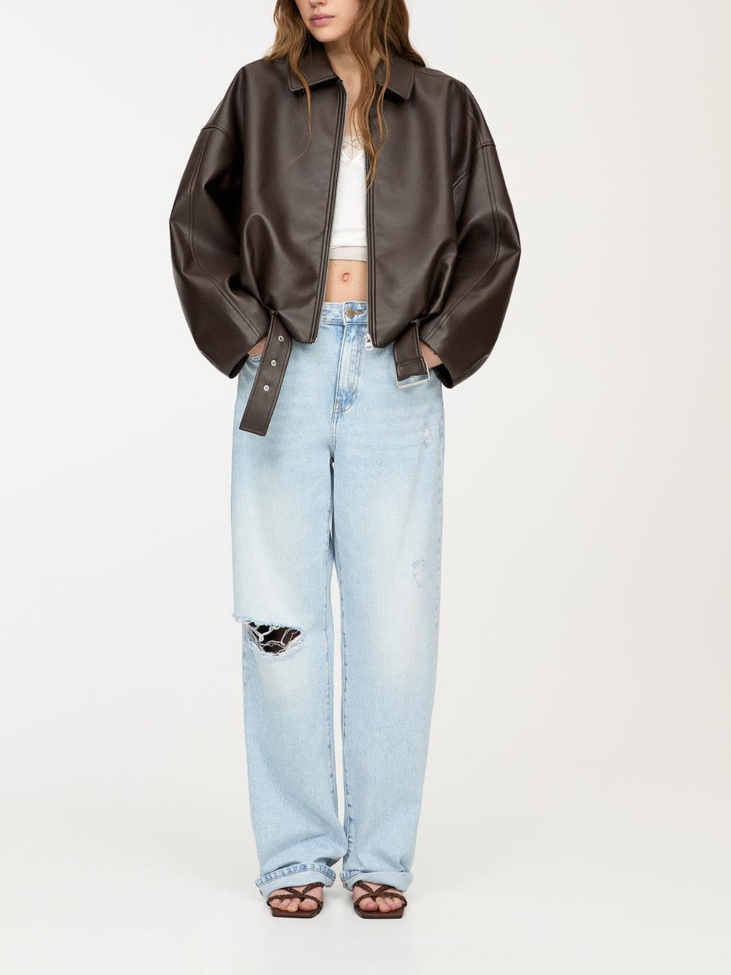 Virale Lederjacke