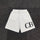 “CB” Shorts White