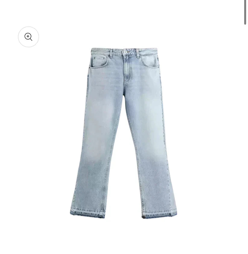 "Veloure" Flared Denim