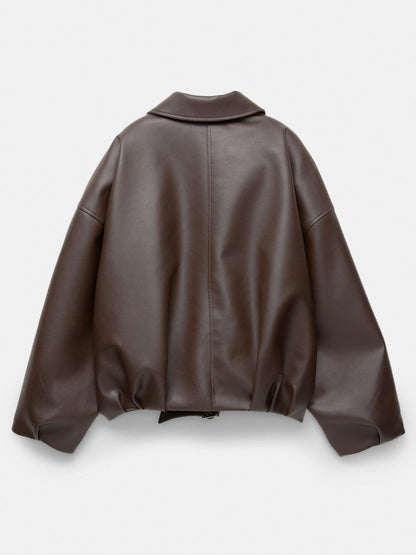 Virale Lederjacke
