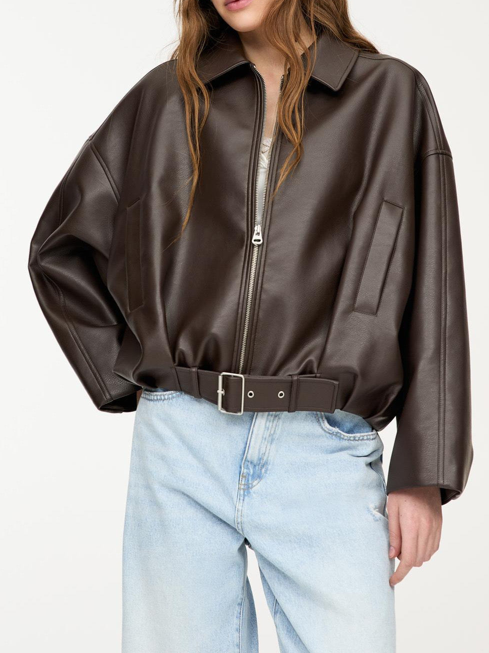 Virale Lederjacke