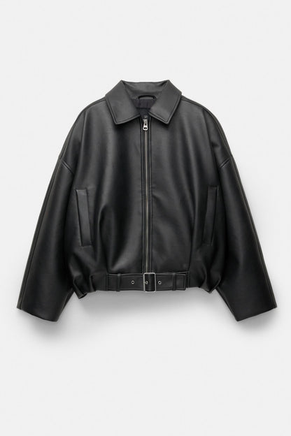 Virale Lederjacke