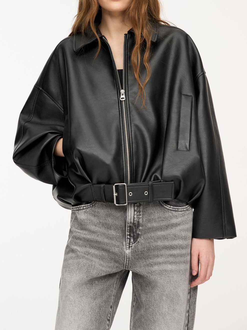 Virale Lederjacke