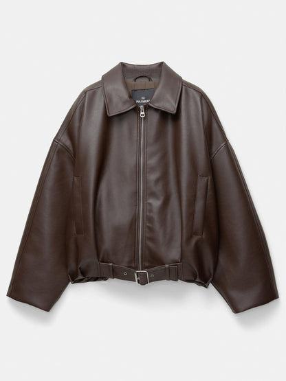 Virale Lederjacke